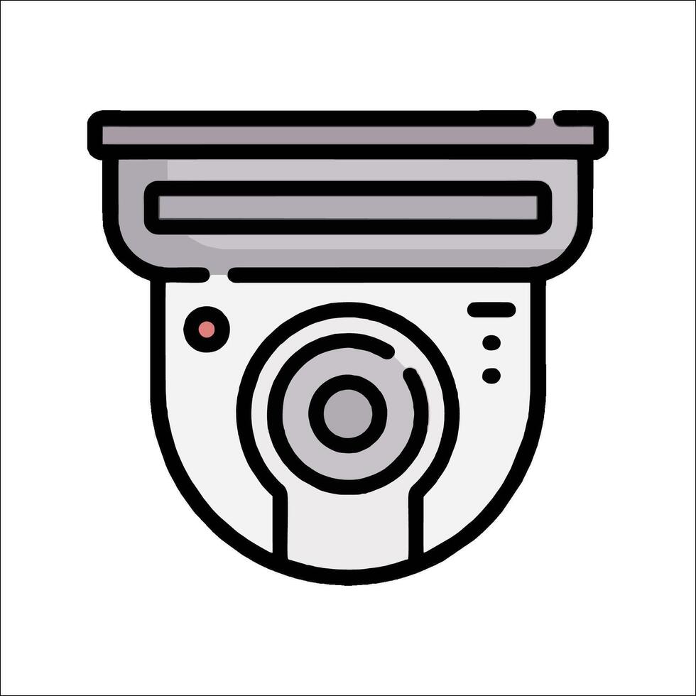 A security camera icon on a white background vector