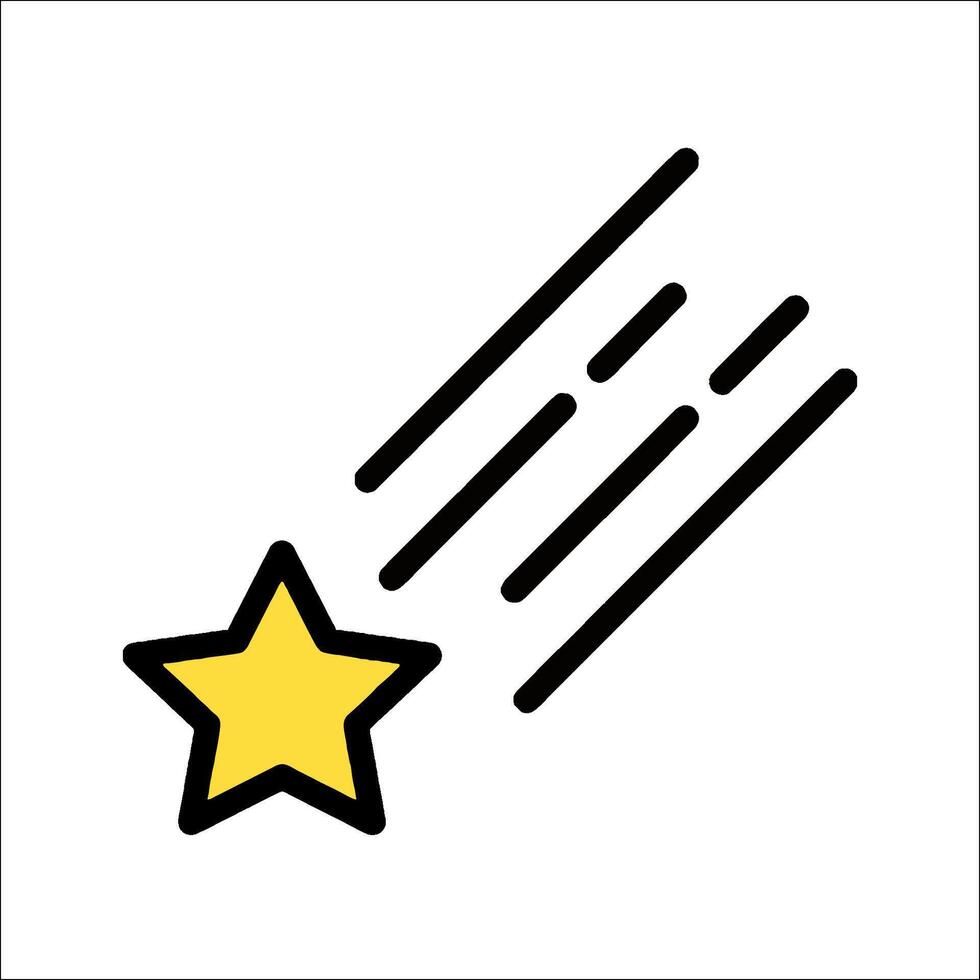 A star icon with a yellow star vector