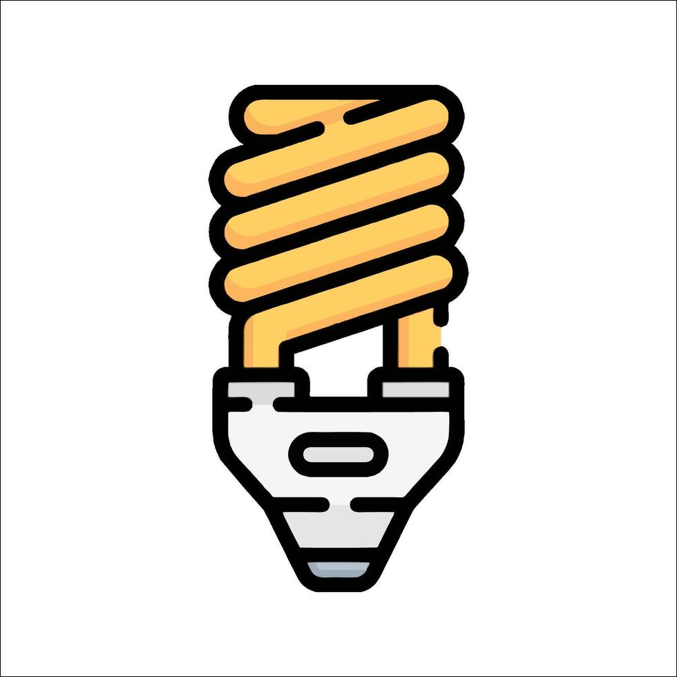 A light bulb icon in a flat style vector
