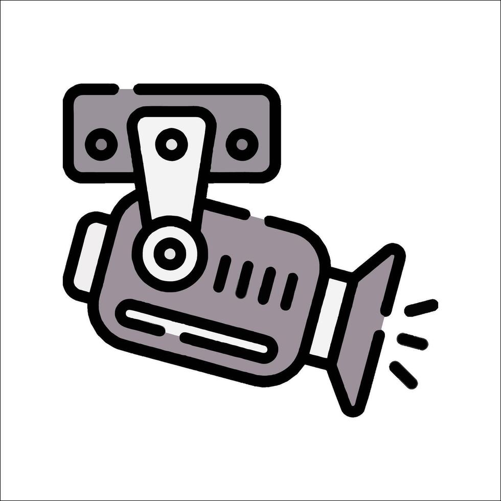 A camera icon on a white background vector