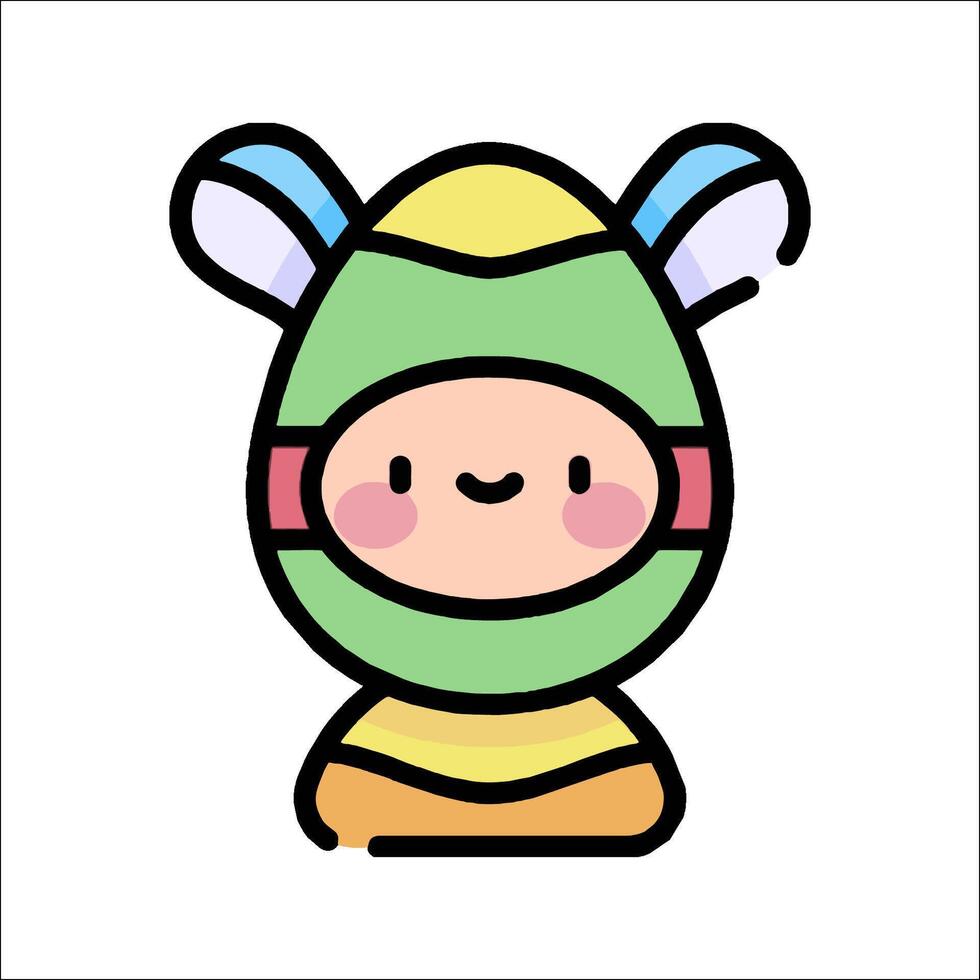 A cartoon character wearing a bee costume vector
