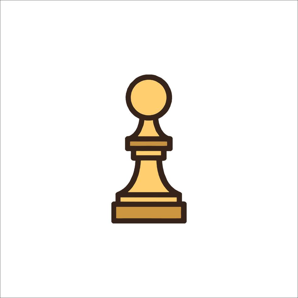Chess piece icon on white background vector
