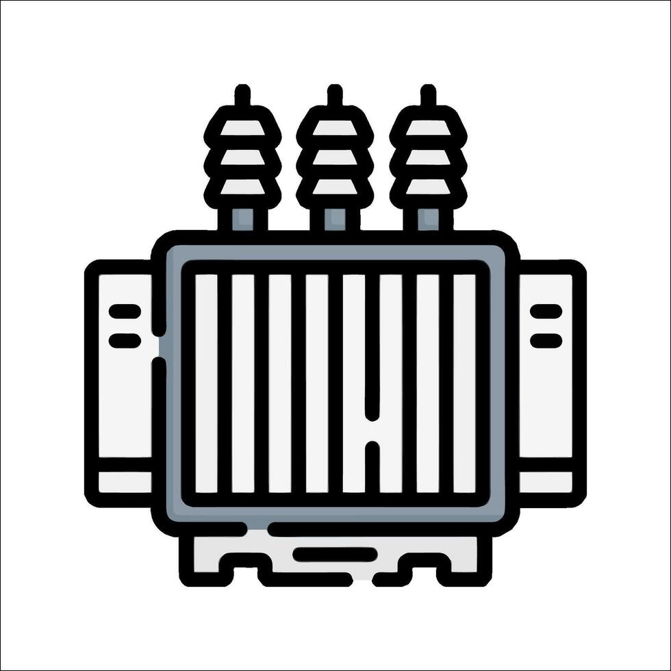 A transformer icon on a white background vector