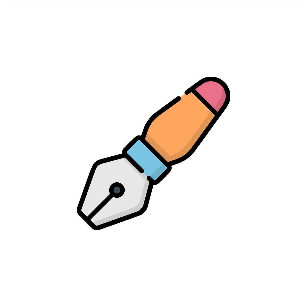 A pen and ink on a white background vector