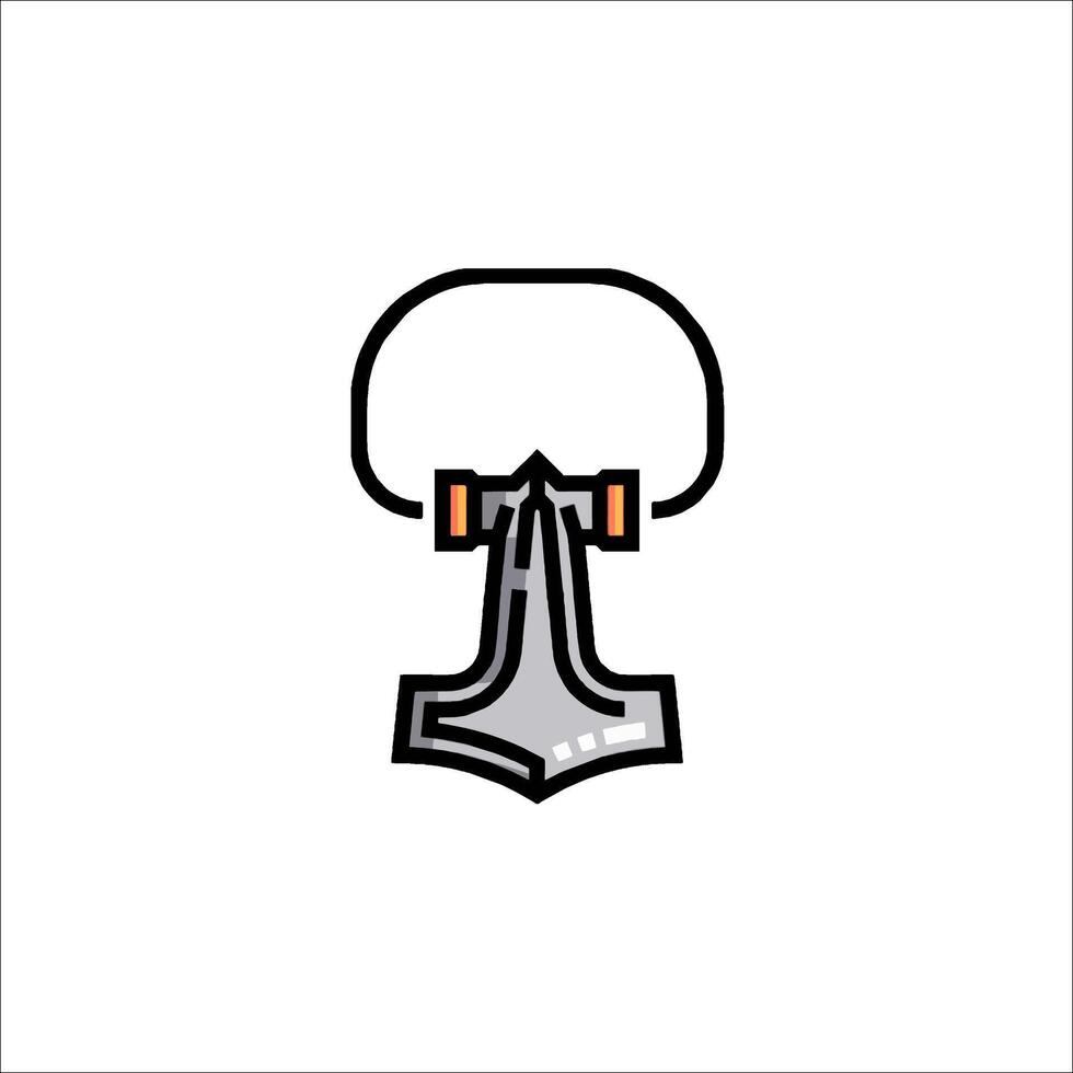 A hammer icon on a white background vector