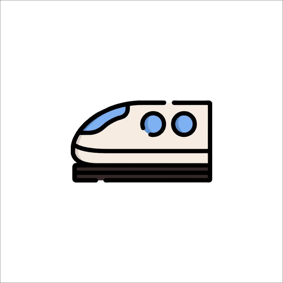 A train icon on a white background vector