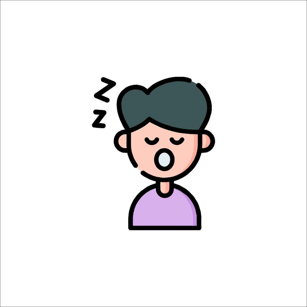 A man with his mouth open and his eyes closed vector