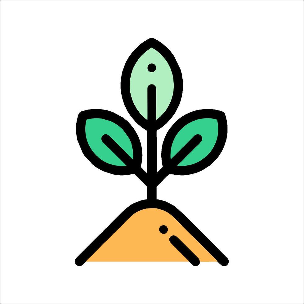 Planting icon illustration vector