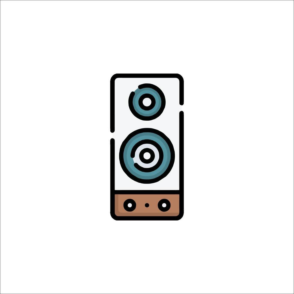 A speaker icon on a white background vector