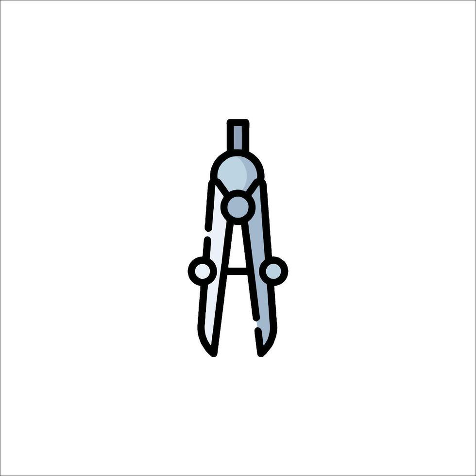 A compass icon on a white background vector