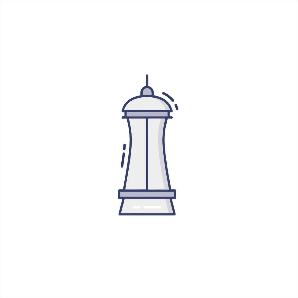 A lighthouse icon on a white background vector