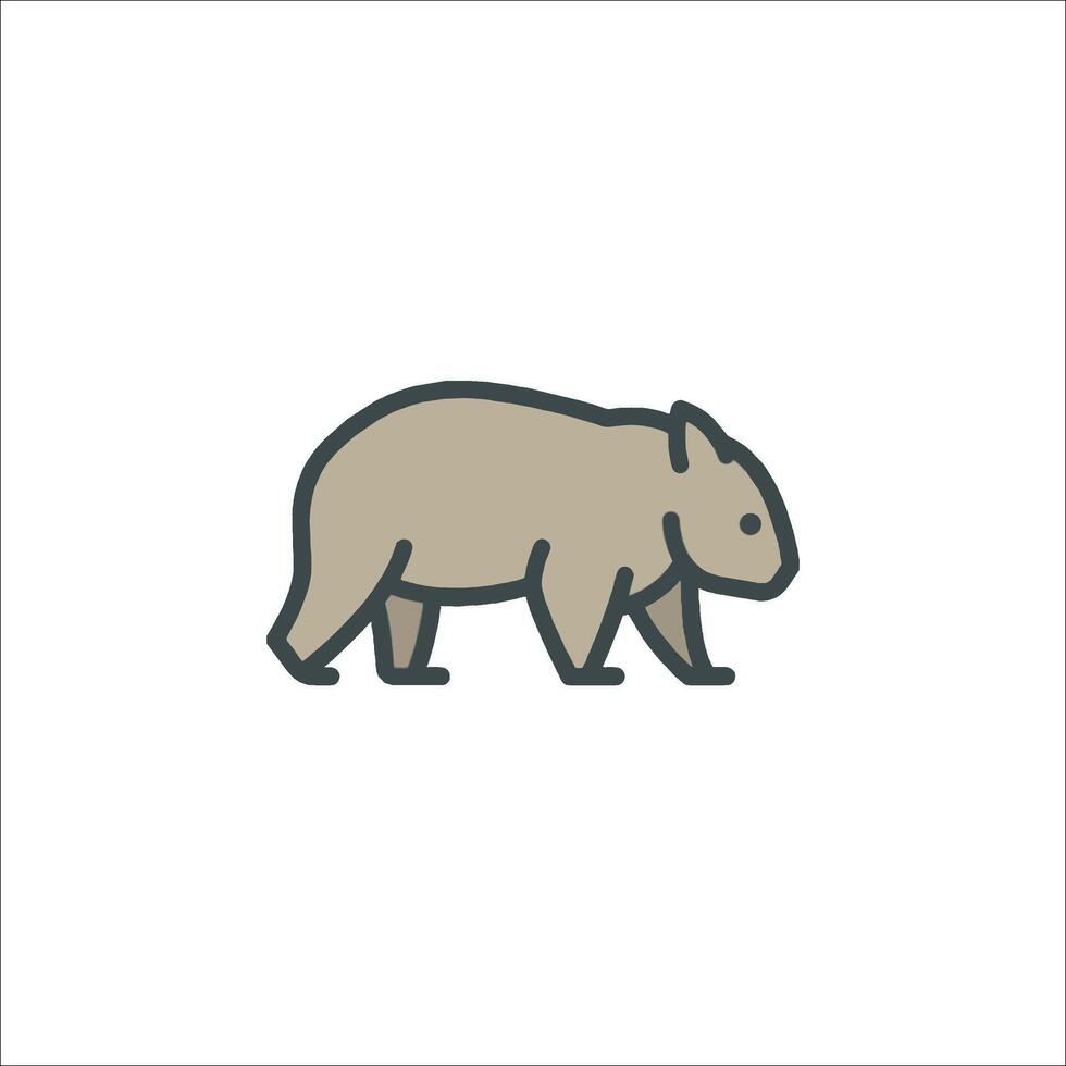 A bear icon on a white background vector