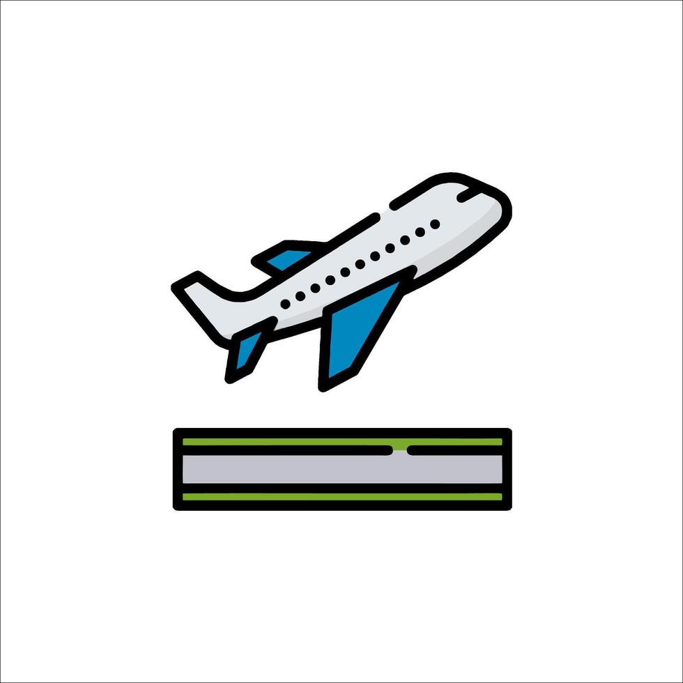 Airplane icon illustration vector
