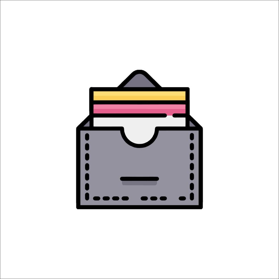 Wallet icon illustration vector