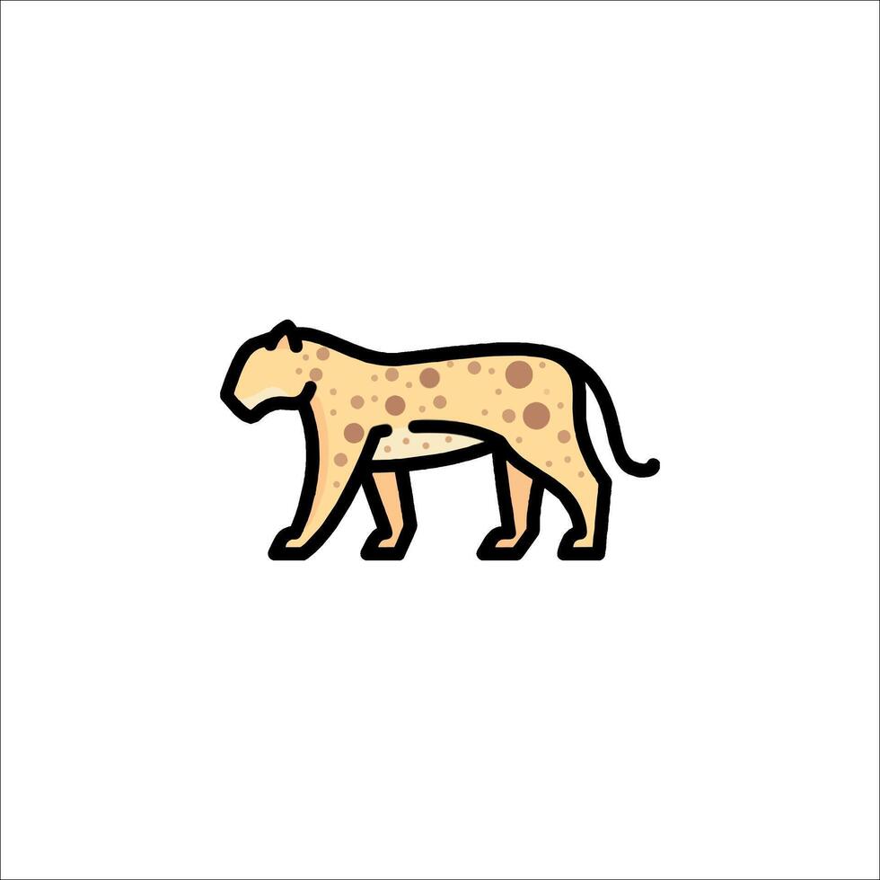 A leopard icon on a white background vector