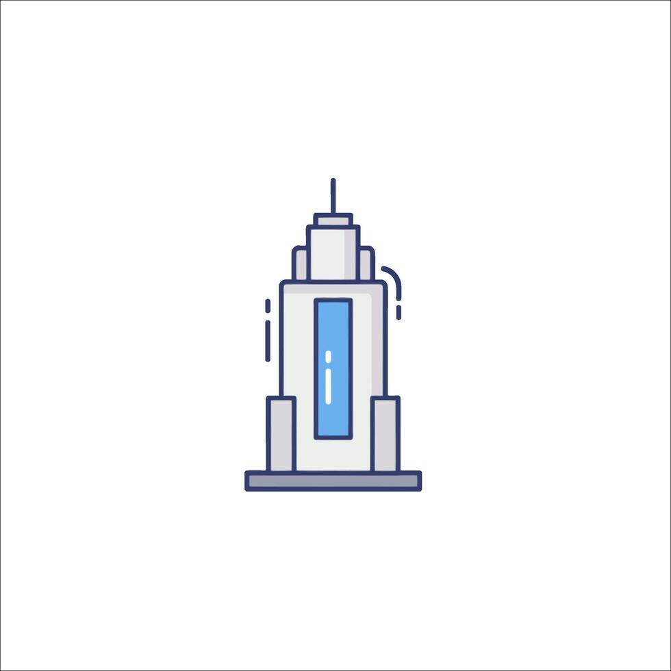 A skyscraper icon on a white background vector