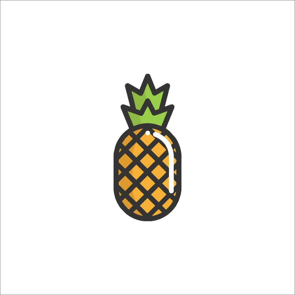 A pineapple icon on a white background vector