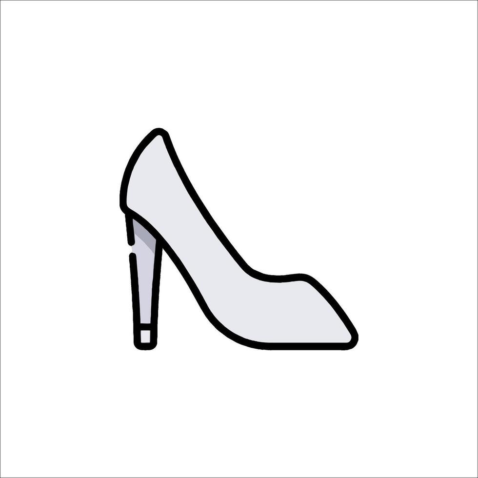A shoe icon in a line style vector