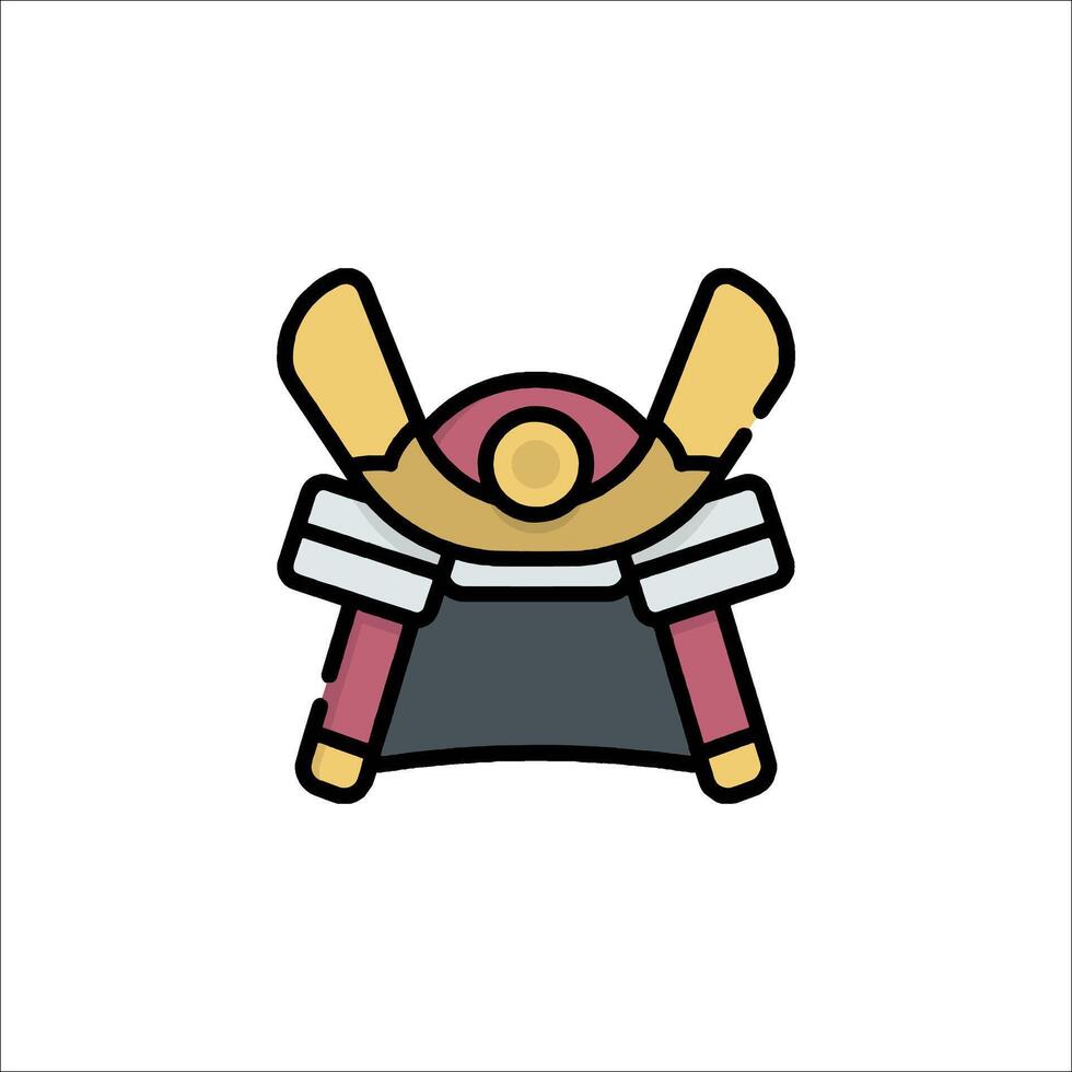 A cartoon character with a sword in its hand vector