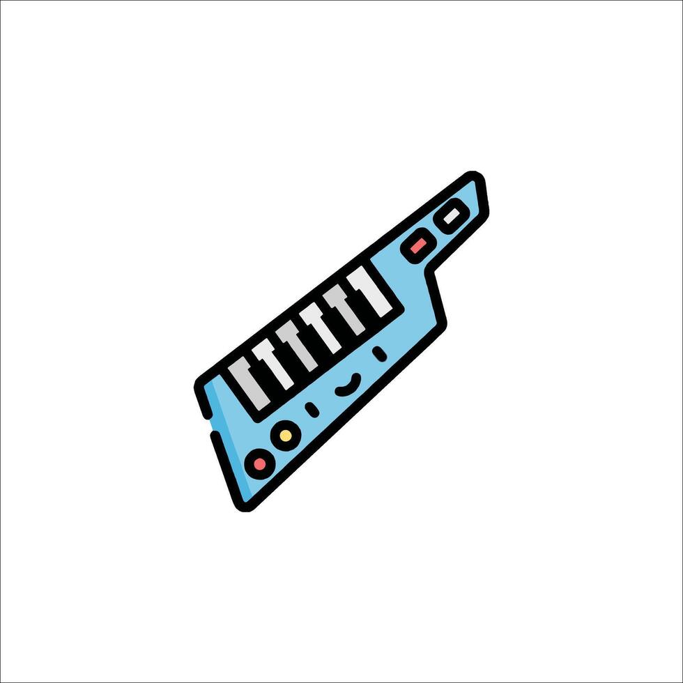 A blue keyboard with a keyboard on it vector