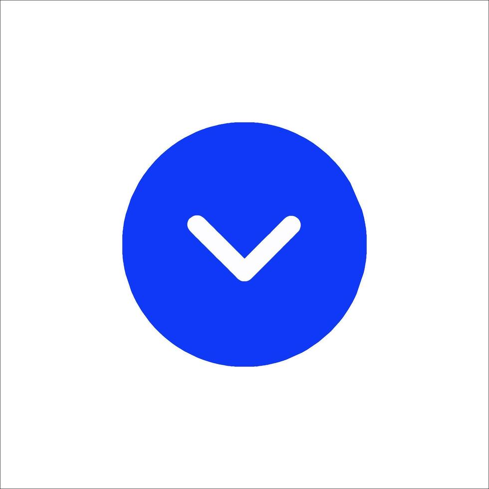 A blue check mark on a white background vector