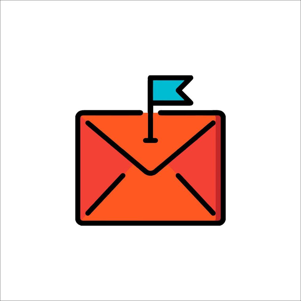Email envelope icon vector
