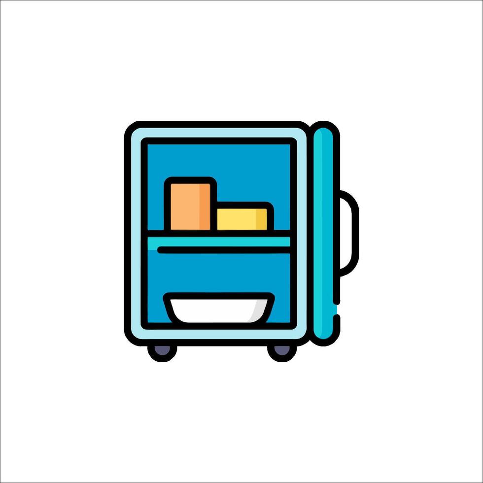 Refrigerator icon illustration vector