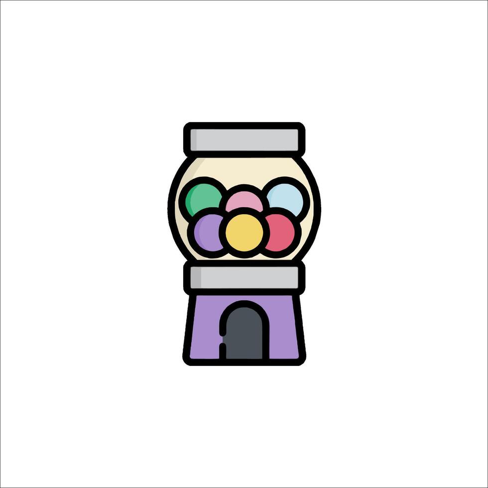 Gumball machine icon illustration vector