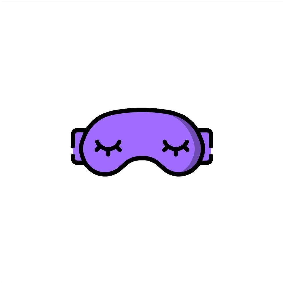 Sleep mask icon in a flat style vector