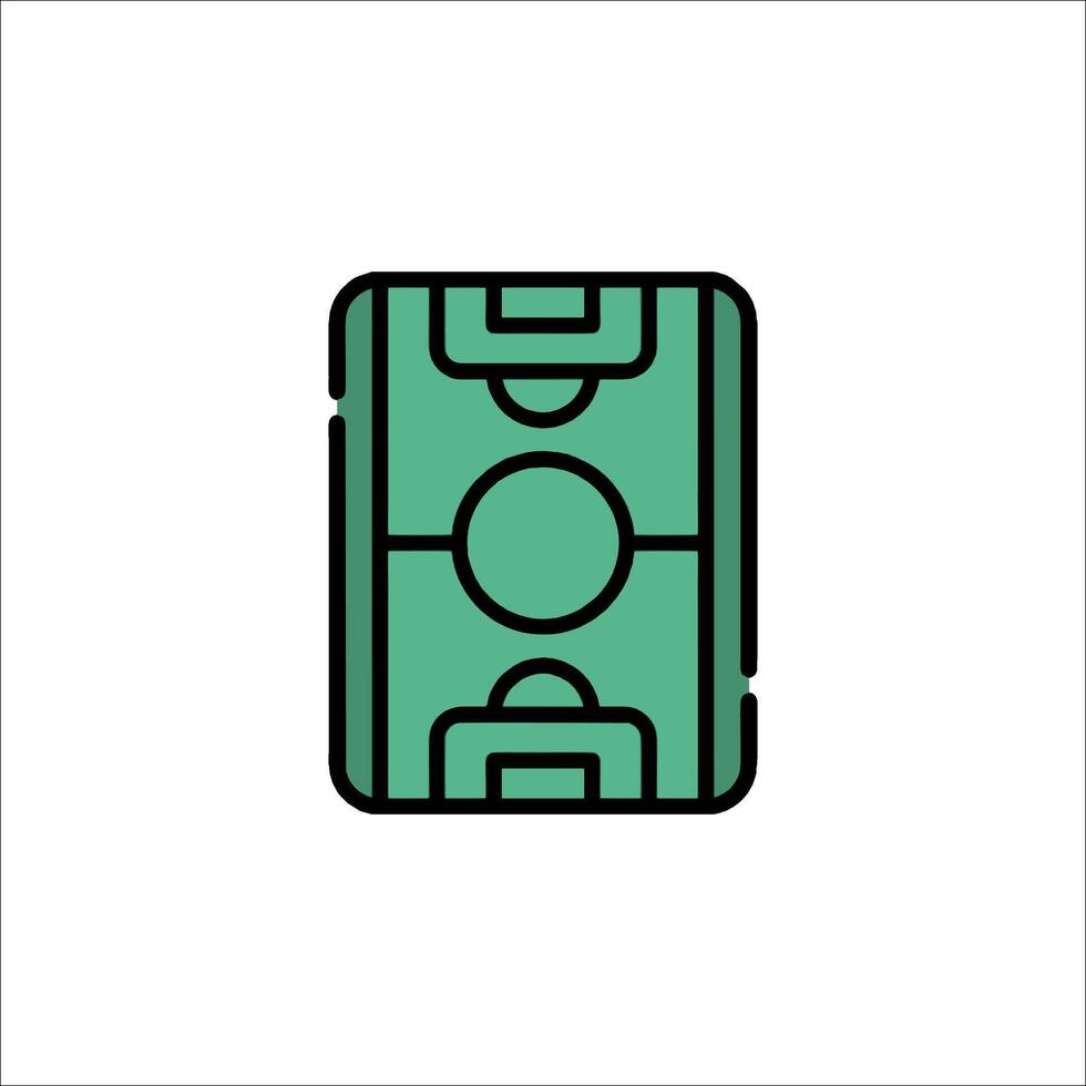 A green and black soccer ball icon vector