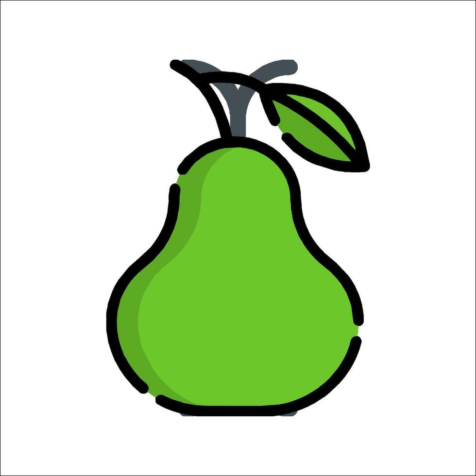 A pear icon on a white background vector