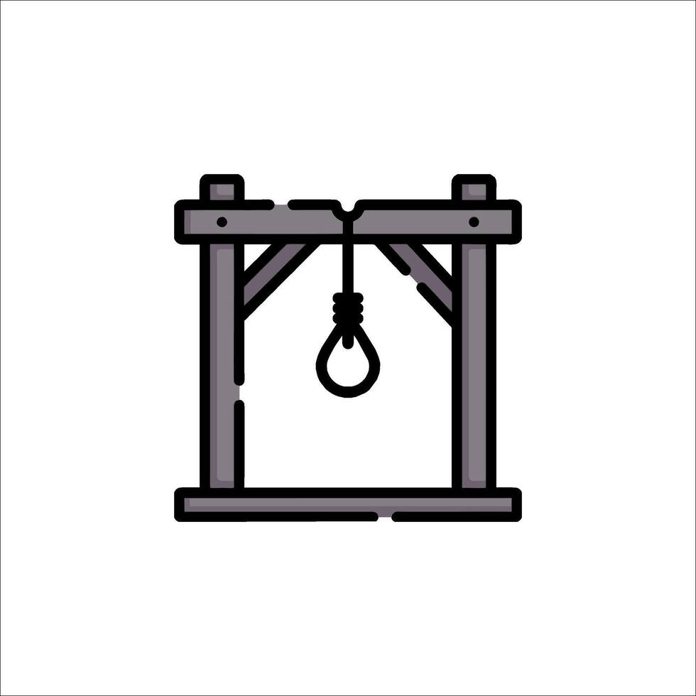 The hanging machine icon, black and white vector