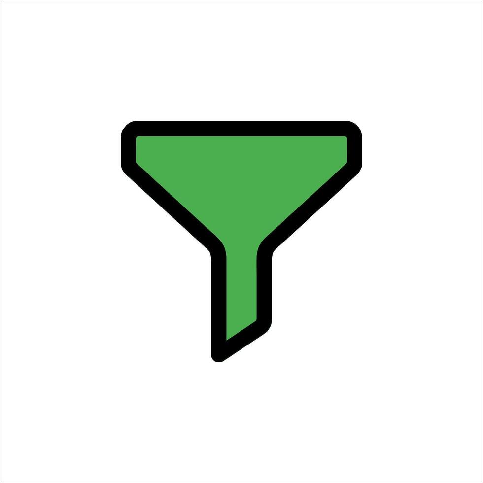 A funnel icon on a white background vector