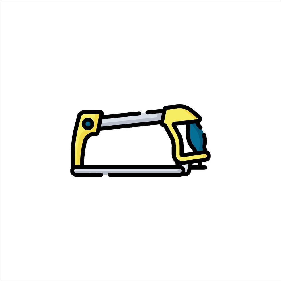 A yellow and blue tool icon on a white background vector