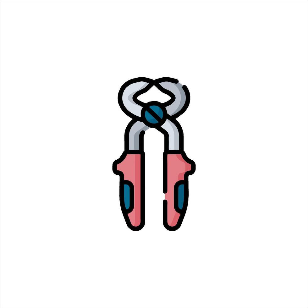 A pair of scissors with a knot on the end vector