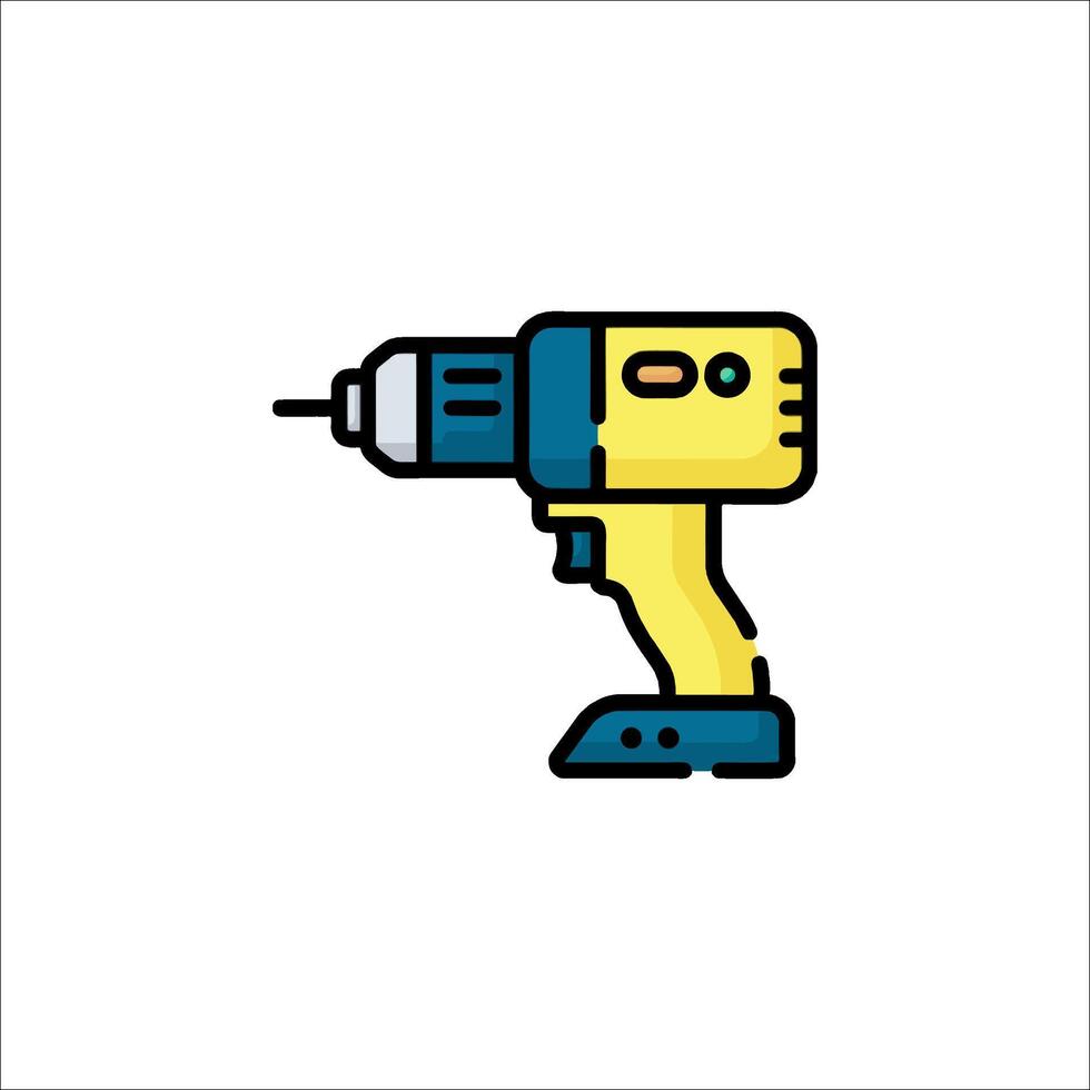 A drill icon on a white background vector
