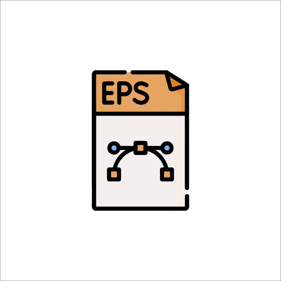 Epss file icon illustration vector