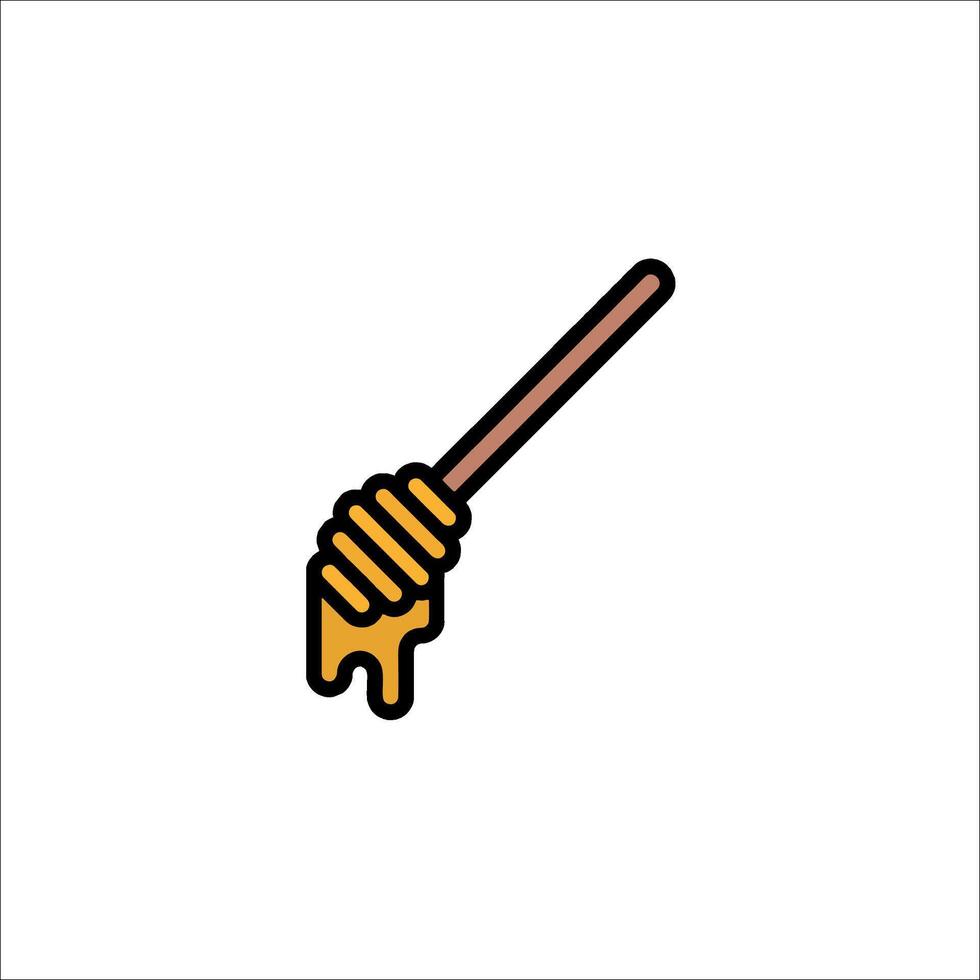 Honey stick icon illustration vector