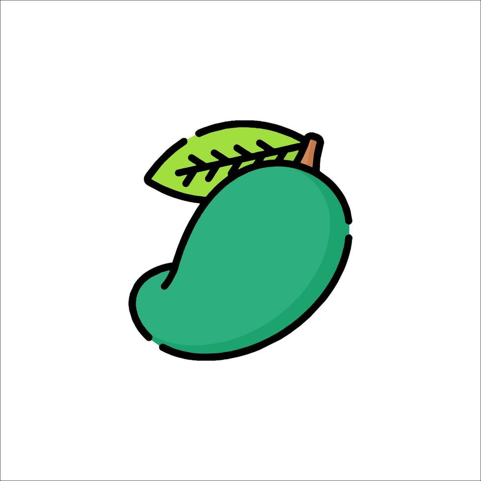 Mango fruit icon illustration vector