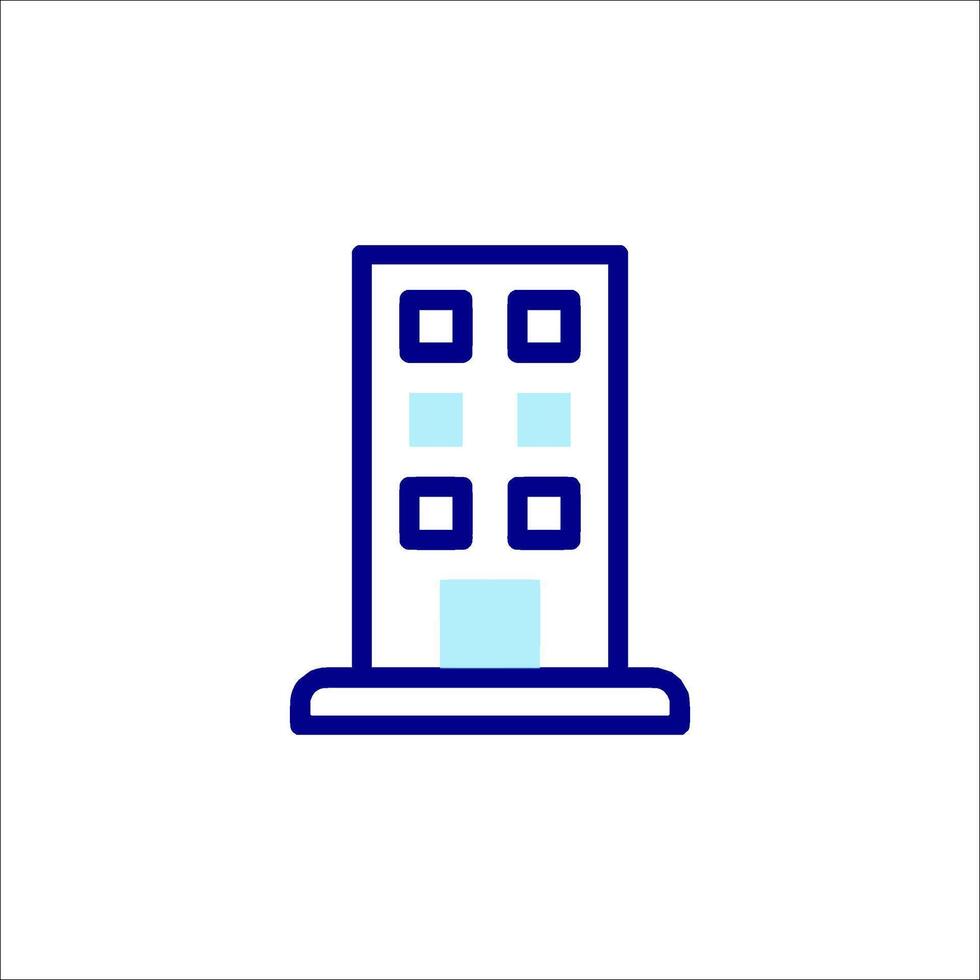 A building icon on a white background vector
