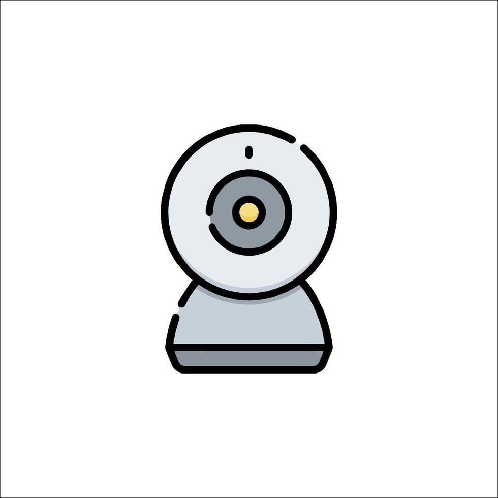 A webcam icon on a white background vector