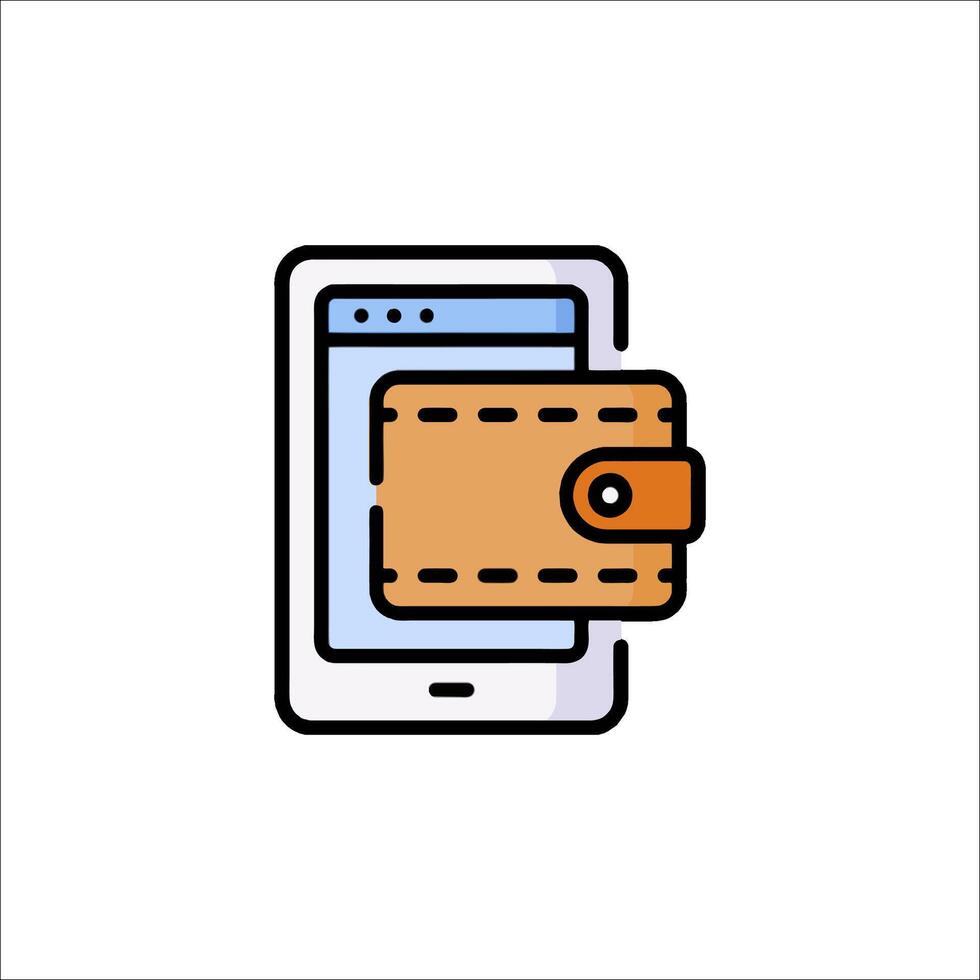 Wallet icon illustration vector