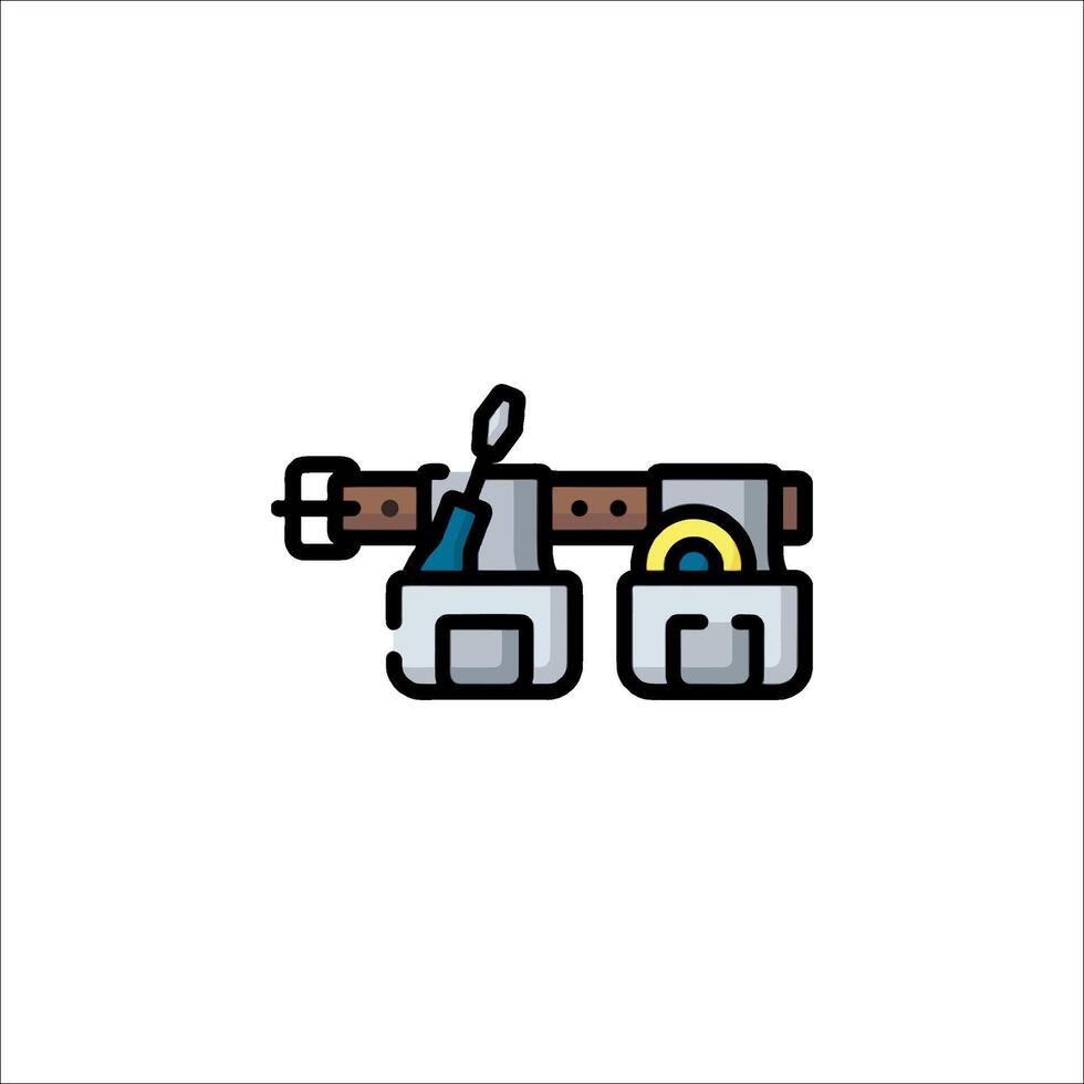 A toolbox with tools on it vector