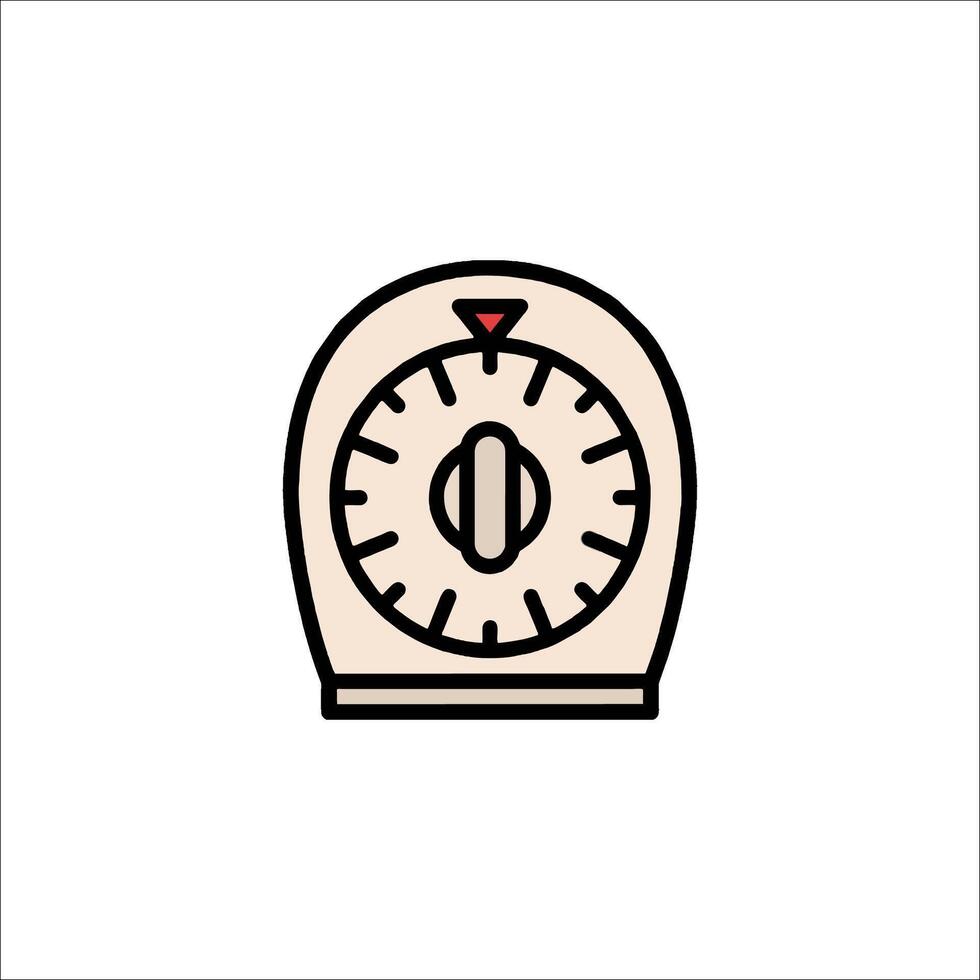 A clock icon on a white background vector