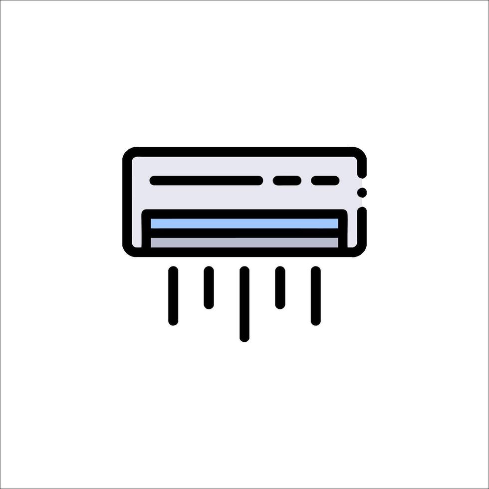 Air conditioner icon vector