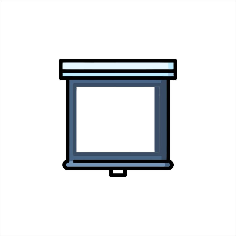 A projector icon on a white background vector