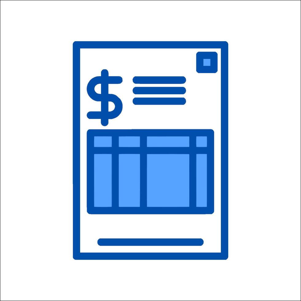 A receipt icon illustration vector
