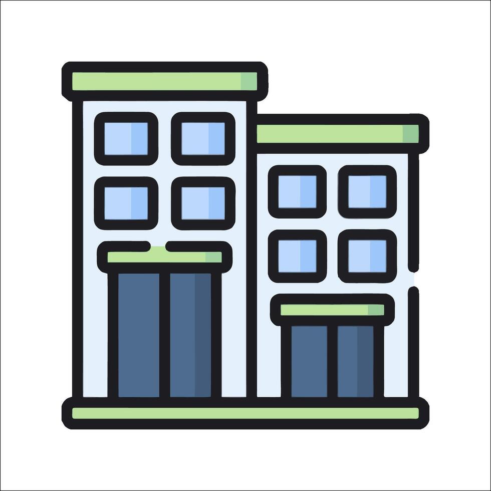 Building icon illustration vector