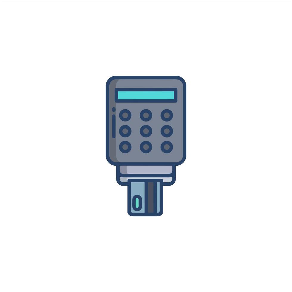 A calculator icon on a white background vector