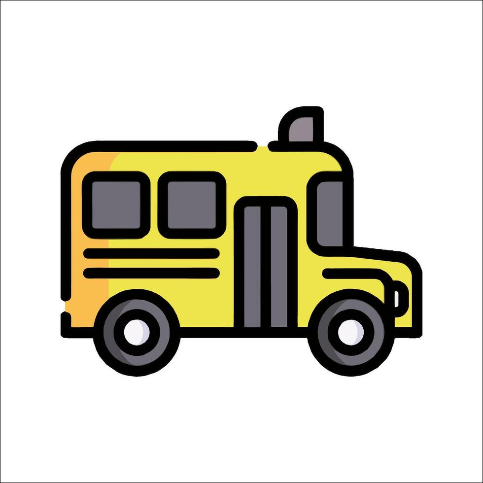 School bus icon illustration vector